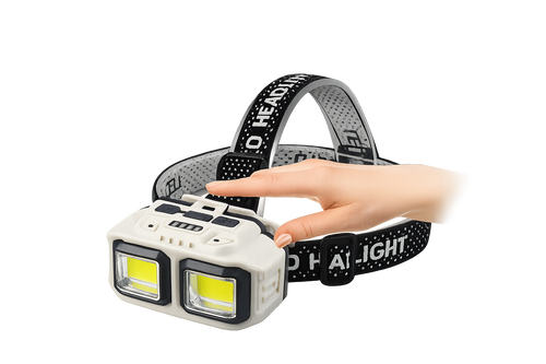 Dual LED Rechargeable COB Headlamp