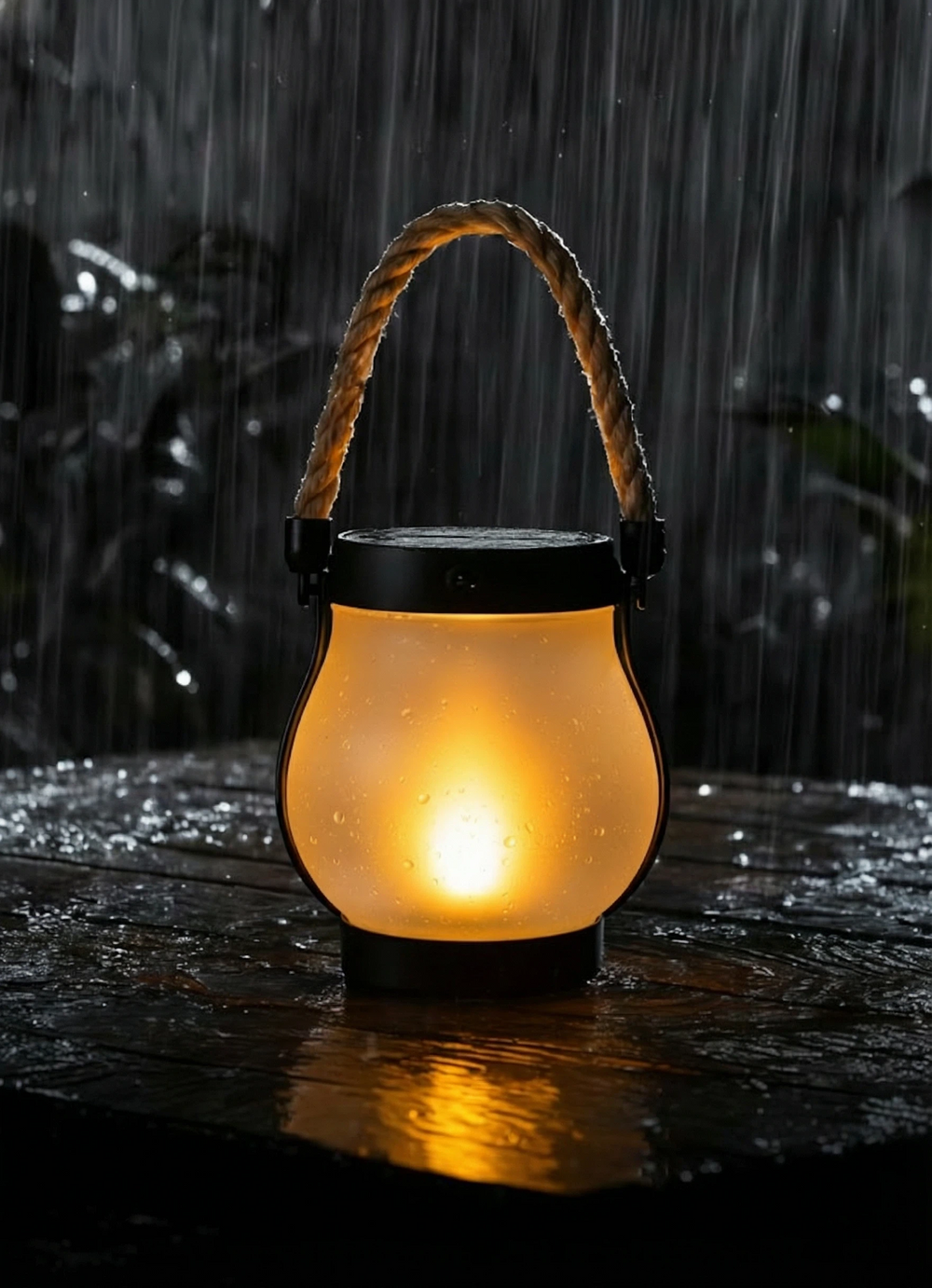 Waterproof outdoor solar lantern