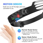 COB LED Motion Sensor Headlamp