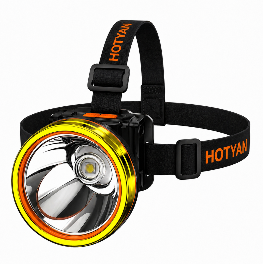 HOTYAN A120 hard hat headlamp for construction work